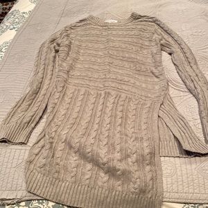 BCBG generation long cable knit sweater